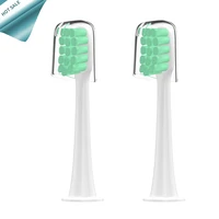 2pcscap for xiaomi soocas x3 x1 replacement deep cleaning brush heads food grade pp healthy brush head for sonic toothbrush