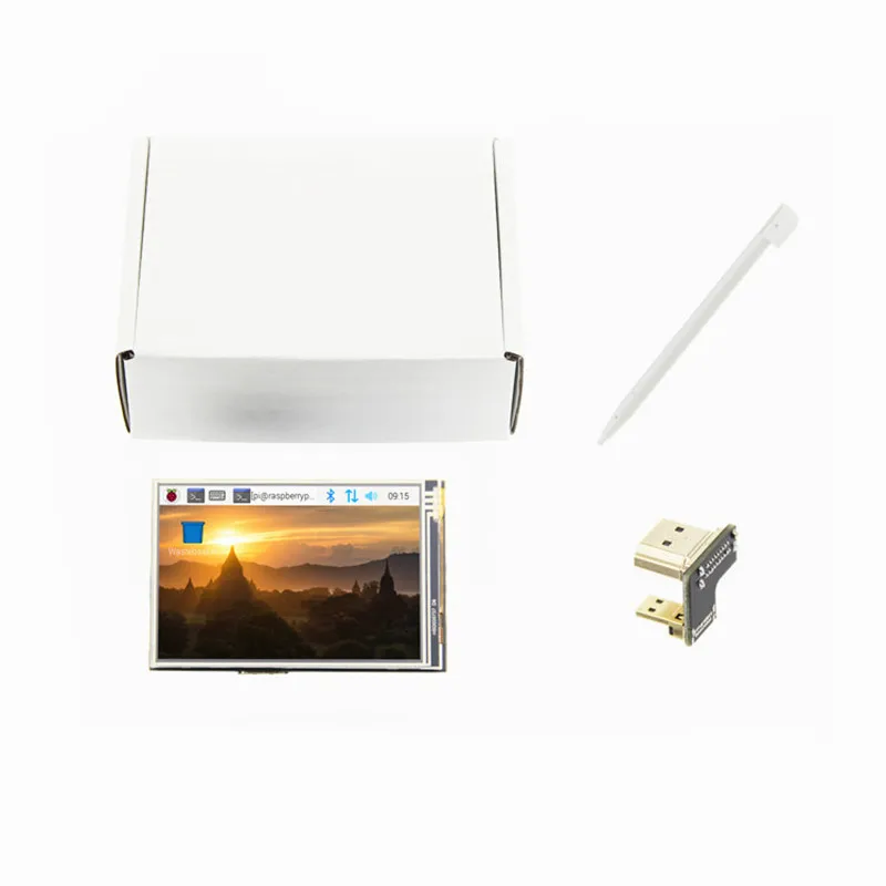 For Pi 4 3,5 дюймовый USB HDMI TFT ЖК-дисплей сенсорный экран для Raspberry Pi 4 Модель B 3B+ 3B - Цвет: For Pi 4