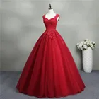 Женское кружевное свадебное платье, красное платье-пачка с V-образным вырезом и цветами, в пол, для невесты и принцессы, 2020