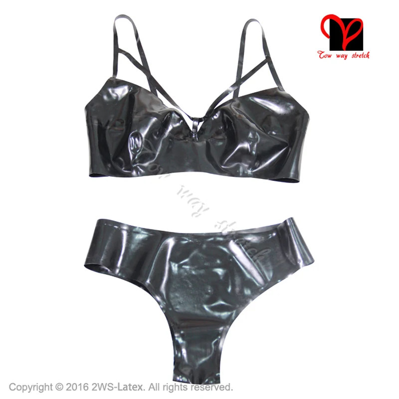 Пикантные черные сапоги латекс укороченный топ резиновая Бюстгальтер меньше