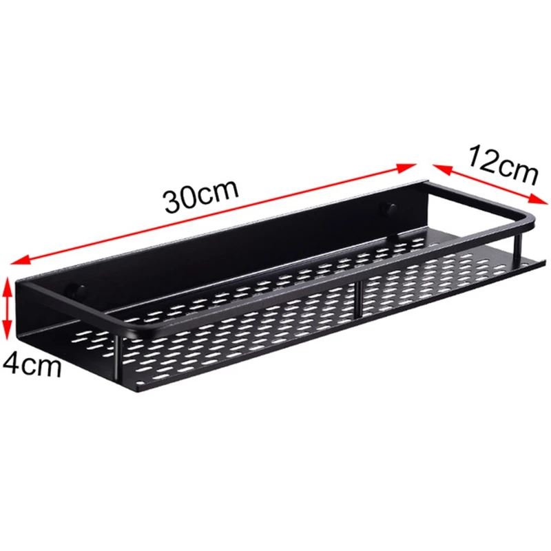 

Bathroom Shelf Corner Organizer Space Aluminum Bathroom Kitchen Shelves Shower Shampoo Storage Rack Wall Mounted Decorative Corn