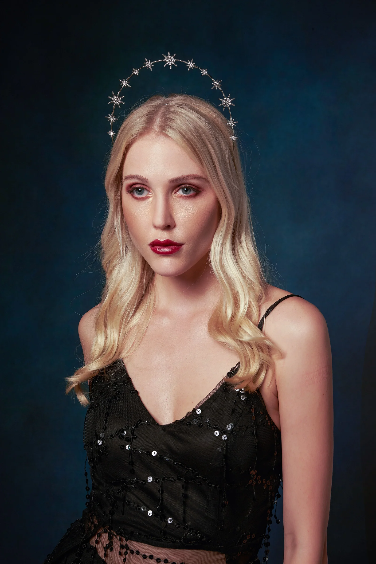 Halo Crown Moon Stars богиня Корона ободок тиара и короны для женщин Boho свадебный головной