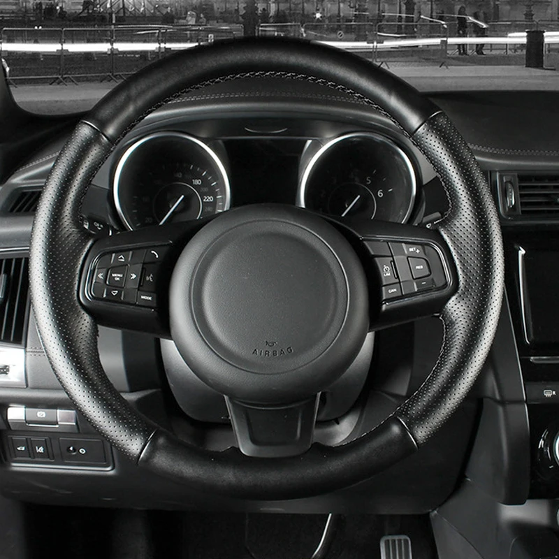 Автомобильный руль для Jaguar F-PACE XF 2016 F-TYPE 2013-2019 XFL 2017/2018 XEL2018/2019 E-PACE чехол руля на