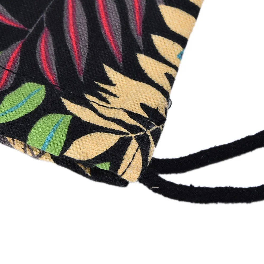 Женский рюкзак на шнурке летняя винтажная школьная сумка из ткани Оксфорд с