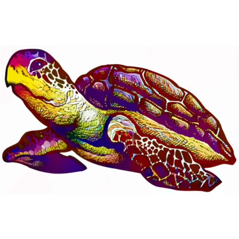 

Puzzle Turtle Thousand Year God Wooden Art Building Block Jigsaw Kids Decompression Game for Adults Gift Party Entertainment