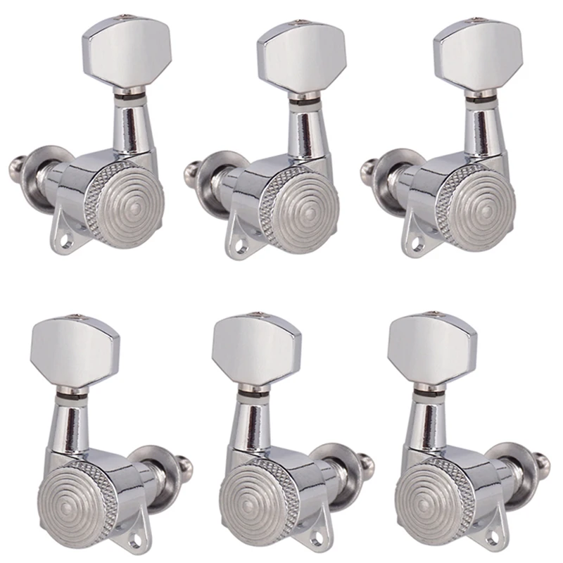 6 teilesatz gitarre tuning pegs chrome gesperrt string tuning pegs schlüssel tuner mechaniken e gitarre sperren schaller free global shipping