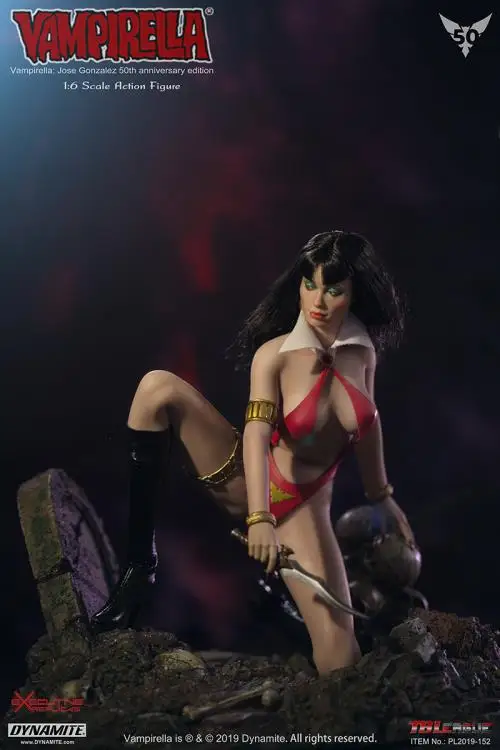 1/6 вампирелла 50th Юбилей Edition фигурка солдата TBLeague PL2019 152 модель|Игровые фигурки и