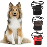 outdoor portable pet snack bag hands free training waist bag dog pouch drawstring carries dog treat waterproof cloth bag product