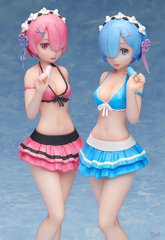 Экшн-фигурка аниме Re: Life In A Different World From Zero Ram Rem купальник Ver сексуальная девушка