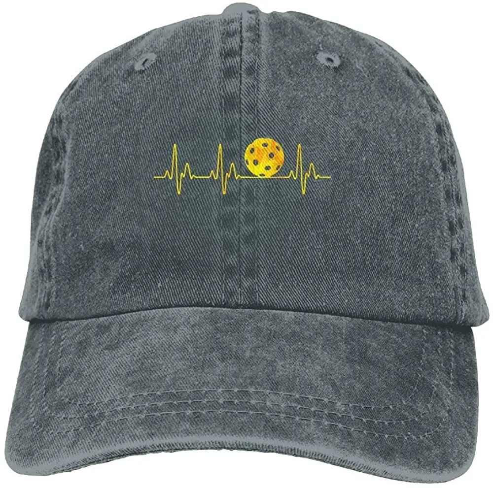 

Pickleball Heartbeat Golden Adult Sport Adjustable Baseball Cap Cowboy Hat