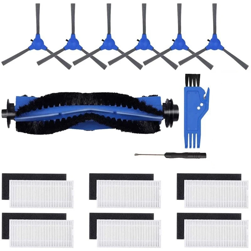 

AD-1 Set Main Brush Side Brush Filter Main Brush Cover Cleaning Kit for Eufy RoboVac 11S RoboVac 30 Vacuum Cleaner