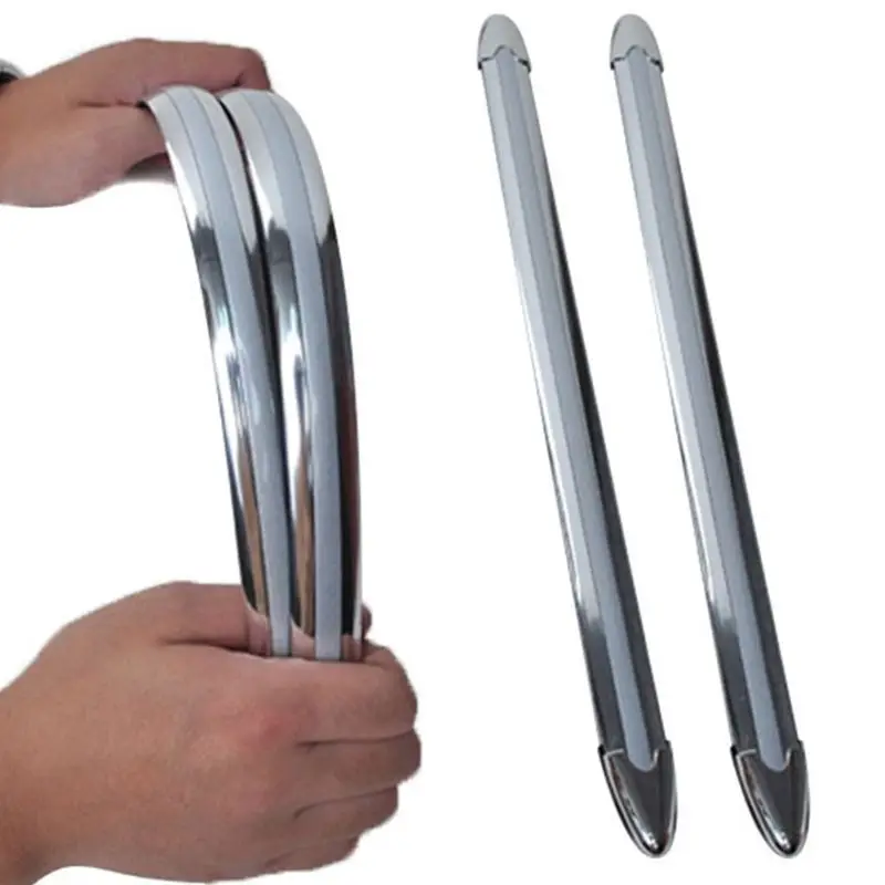 

4 Pcs Auto Body Bumper Guard Protector Sticker Anti-rub Bar Car Bumper Strips 1XCF