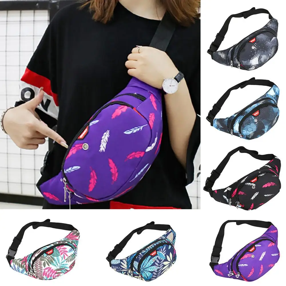 Мужская и Женская поясная сумка Наплечные сумки с принтом модные спортивные