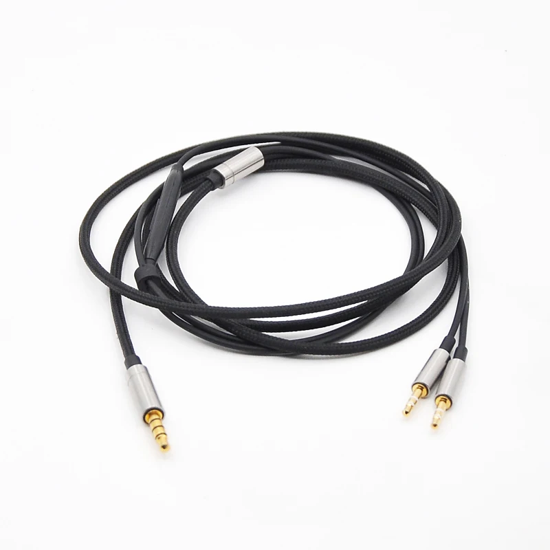 Черный нейлоновый аудио кабель OCC для наушников XiaoMi Mi|Аксессуары наушников| |
