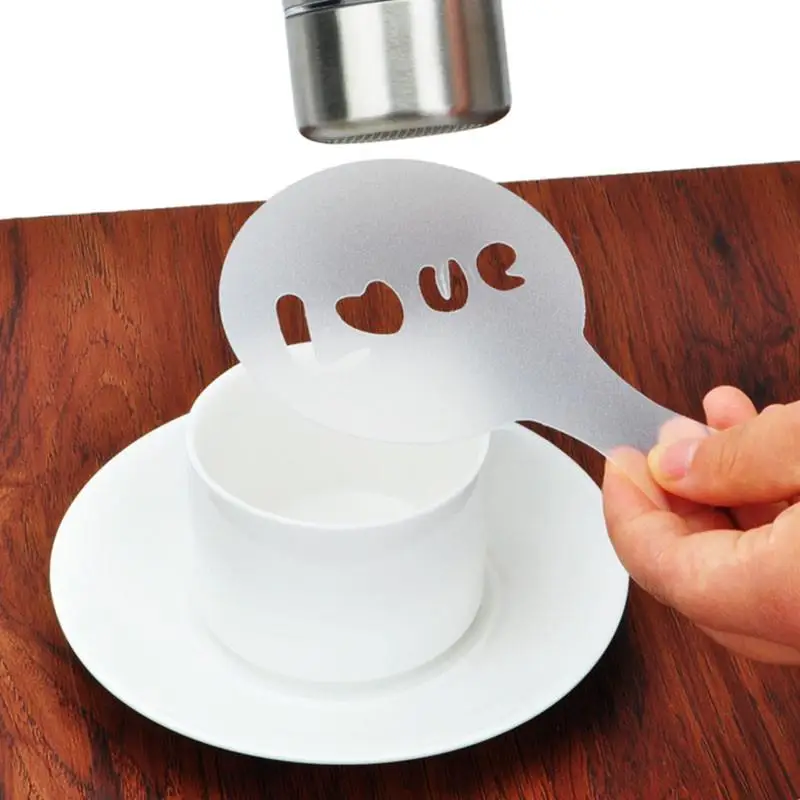 Искусство C0ffee украшения формы кофе инструмент трафареты латте шоколадные 16