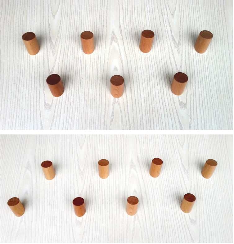 Деревянные крючки настенная вешалка из чистого натурального дерева креативная