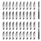 40 шт. 20 #21 #22 #23 # скальпель из углеродистой стали скульптурные лезвия + 2 шт. 4 # ручка скальпель Режущий инструмент для домашнего творчества PCB ремонт животных скульптурный нож