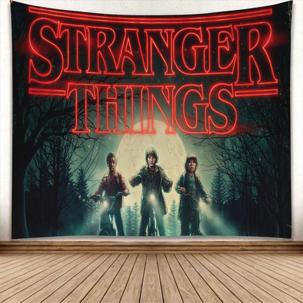 Высокое качество аниме Stranger напечатанные вещи настенный подвесной занавес