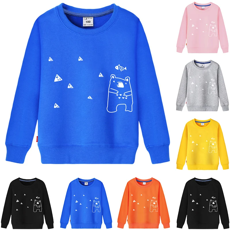 Детские толстовки с капюшоном Свитера для мальчиков и девочек Детский хлопковый