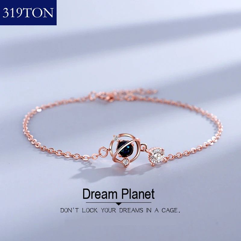 

2021 fashion Planet bracelet 925silver bracelet bangles western jewelry sets charm bracelets for women astrology Thread bracelet