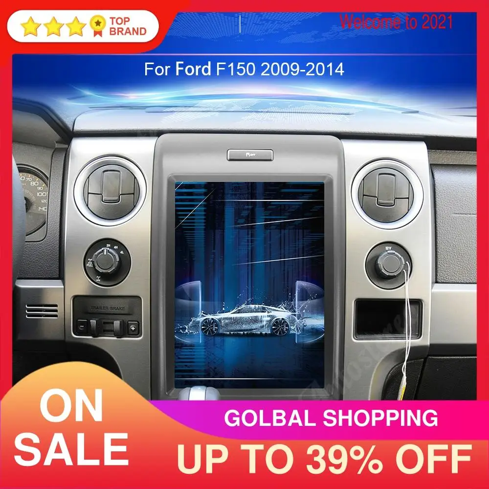 Автомобильный GPS навигатор в стиле Tesla на Android 8 1 для Ford F150 2009 2014 автомобильный