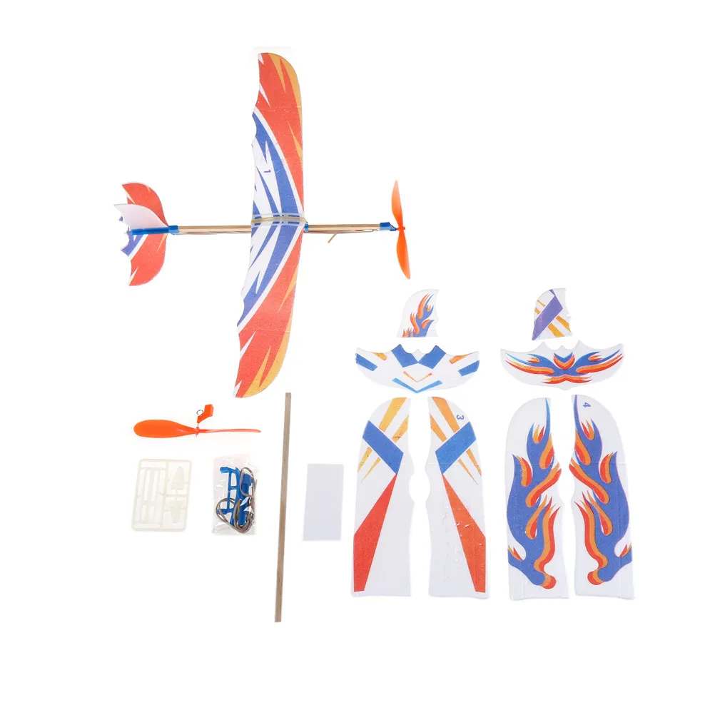 1 Набор резиновых моделей самолета сделай сам набор эластичных летающих