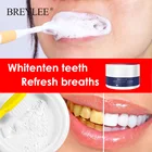 Отбеливающий порошок для зубов BREYLEE, жемчужное отбеливание, зубная паста для свежего дыхания, чистка, гигиена полости рта для удаления зубного налета, пятен, уход за зубами