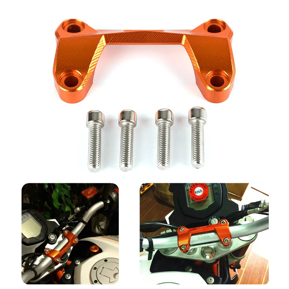 

Алюминиевые подставки для руля CNC мотоцикла, верхняя крышка, крепежный зажим для KTM DUKE 125/200/390, аксессуары