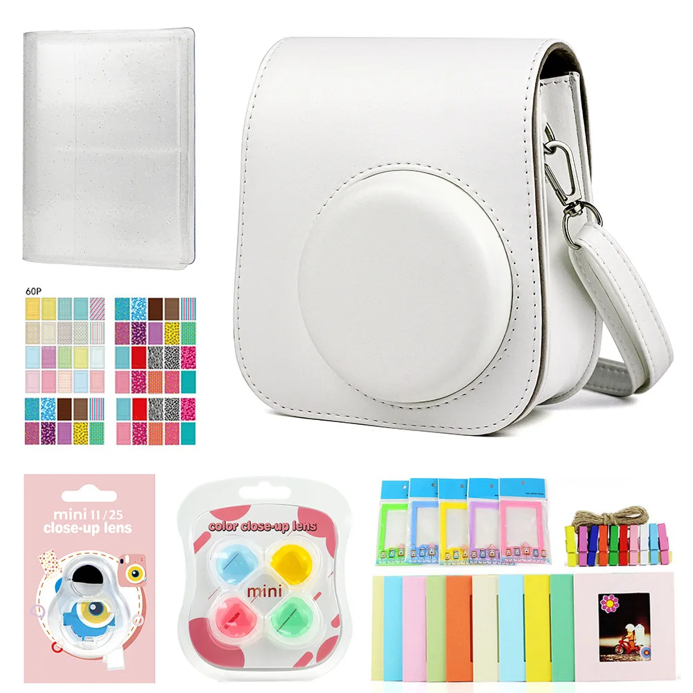 Для Fujifilm Instax Mini 11 чистый цветной чехол для камеры фильтр Стикеры альбомов