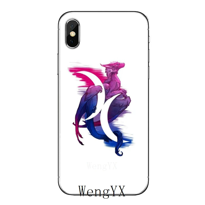 Би гордость Дракон Радужный Флаг ЛГБТ мягкий чехол для телефона с изображением