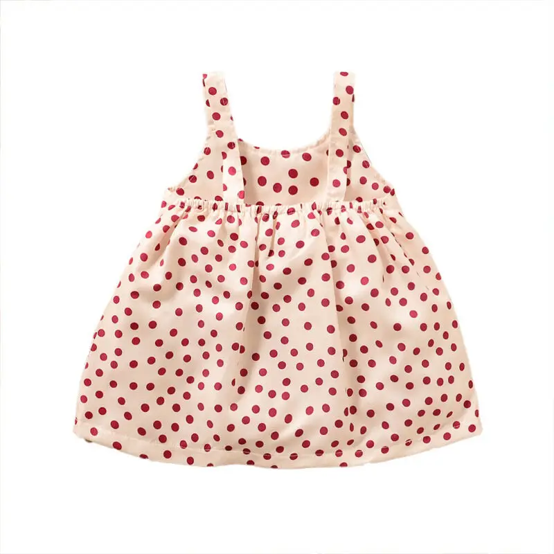 

Toddler Kids Baby Girls Bow Sleeveless Mini Dress Summer Casual Party Dresses