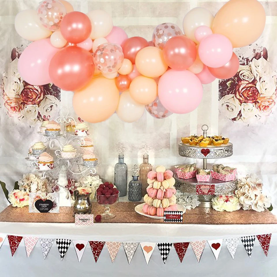 

35 шт. 10/12 дюймов цветные латексные шары, набор надувных воздушных конфетти, шары с цепочкой, детский душ, день рождения, Рождество, Декор