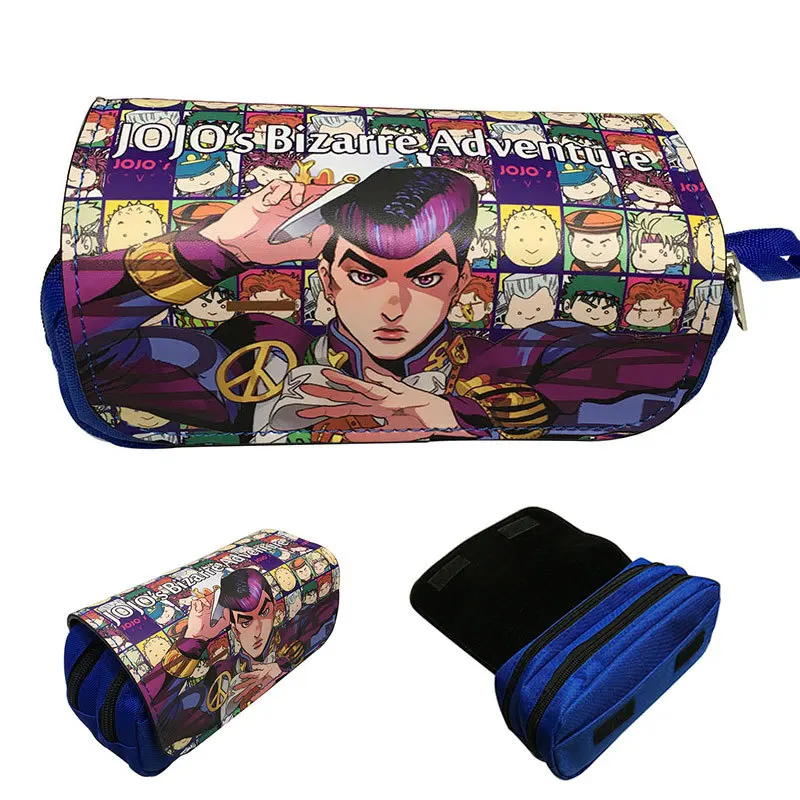 

JOJO'S BIZARRE ADVENTURE Cosplay PU Pen Pencil Cases Stationery Bag Cosmetic Makeup Bag Pouch Gift