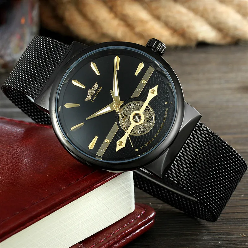WINNER Classic Automatic Mechanical Men Wristwatch Military Army Sport Male Clock Top Brand Luxury Skeleton Man Watch Gift 8140 | Наручные