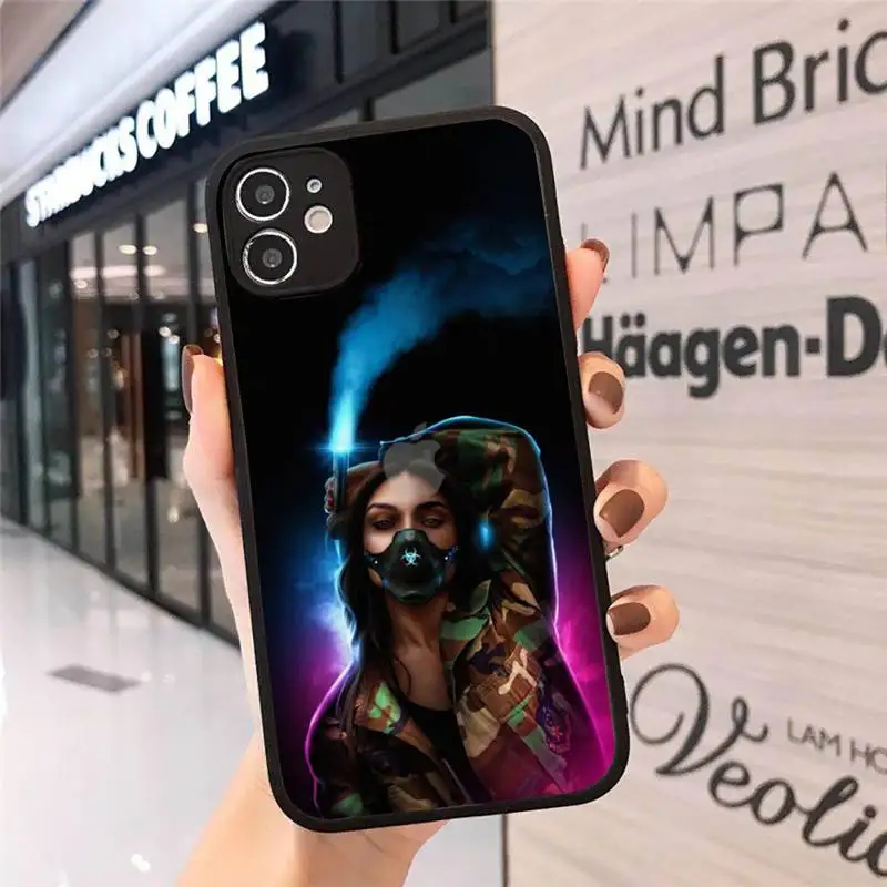 

Mask sexy girl Phone Cases Matte Transparent for iPhone 7 8 11 12 s mini pro X XS XR MAX Plus cover funda