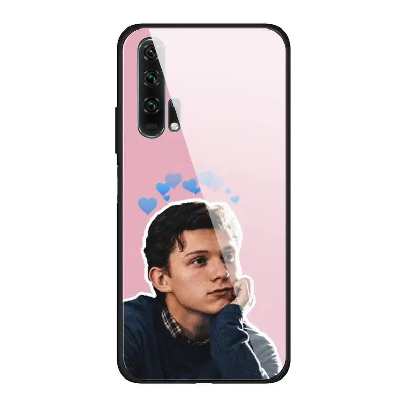 

Tom Holland Spiderman Phone Case For Huawei Mate 9 10 lite 20Pro&Tempered Glass Back Cover For Honor 7A 8X 9 10 V10