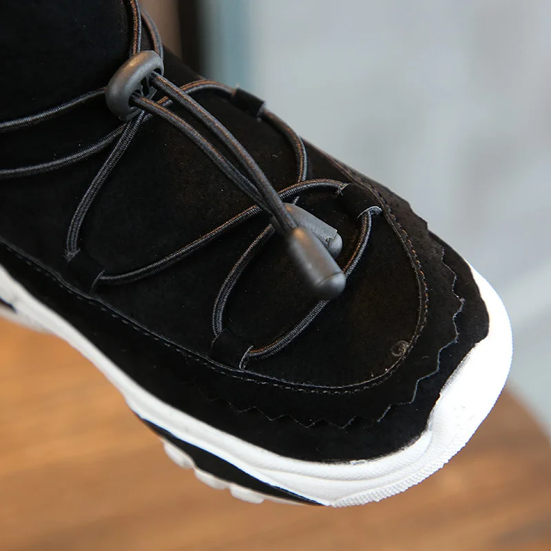 Детские ботинки для девочек теплая плюшевая зимняя обувь зимние мальчиков новые