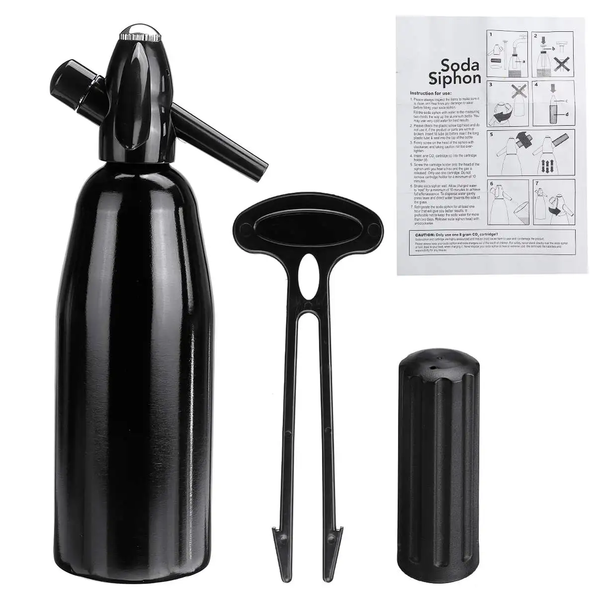 

Soda Siphon CO2 Dispenser WATER Bubble Generator Cool Drink Cocktail Soda Machine DIY Soda Maker Making Sparking Water for Juice