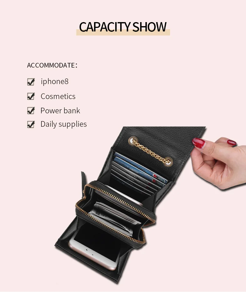 Women Genuine Leather Phone Pouch Bags for iPhone X XS 6 7 8 Small Shoulder Bag for Samsung S9 Crossbody Bags Women Phone Bag