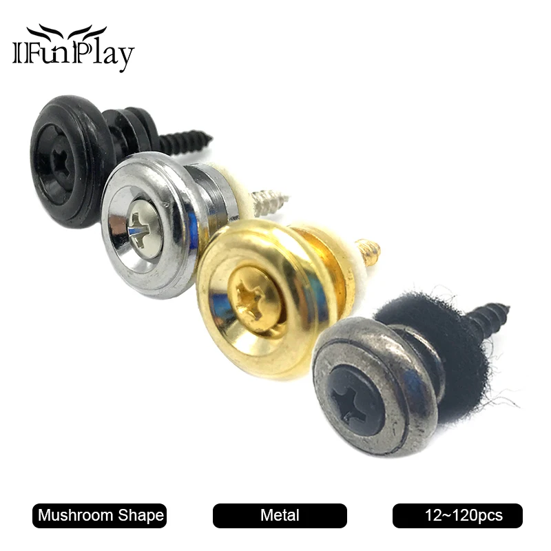 12 шт. грибы голова гитарный ремень кнопки металлический ремешок замки для
