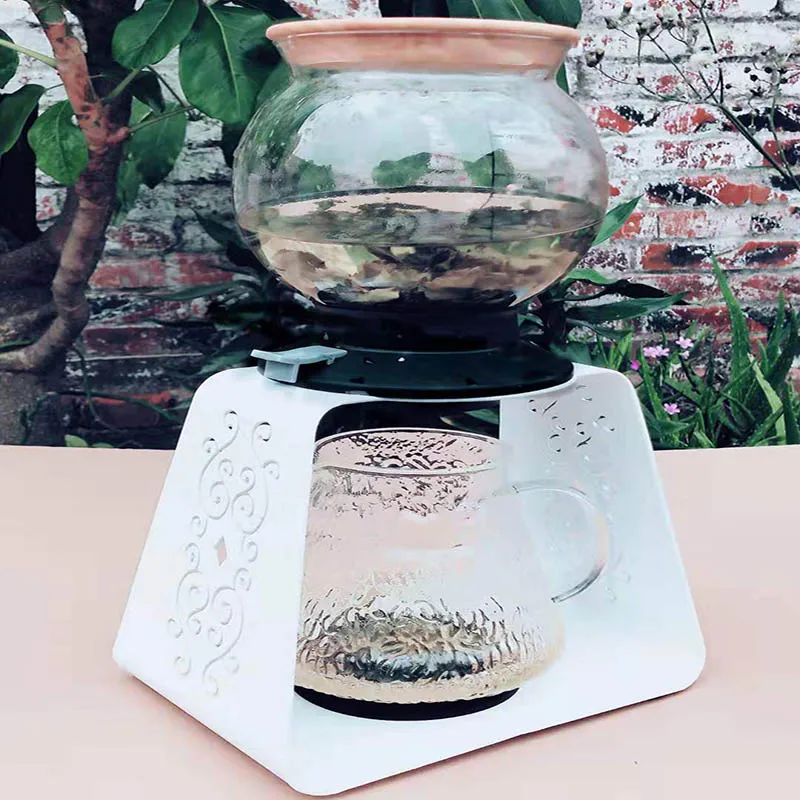 

Water Tower Pot Infuser Teapot Hand Infuser Coffee Pot Coffee Infuser Frame Heat-resistant Glass Flower Teapot