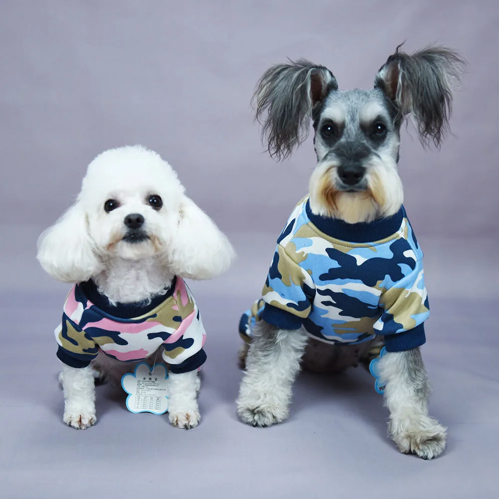 Одежда для домашних животных Премиум теплый флис Повседневный принт щенок