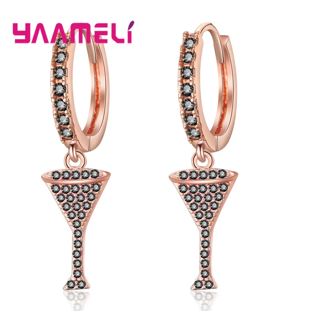 Модные серьги в форме капли воды Треугольный Кристалл золотой кулон серебро 925