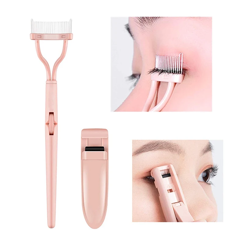 

2Pcs/lot Foldable Eyelash Curler Set 3D Eyelash Comb Curling Eye Lash Separator Eyelash Curler Curling Eyelashes Makeup Tools