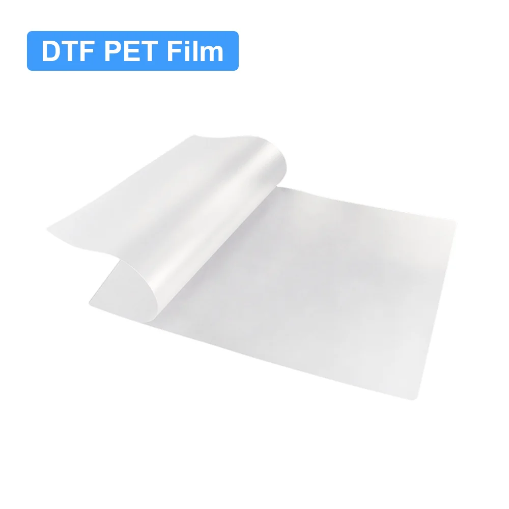 

100pcs A3 A4 Digital Transfer Film PET Transfer Film For Printing Direct To Film Double Side Matt DTF Ink Printing PET Film