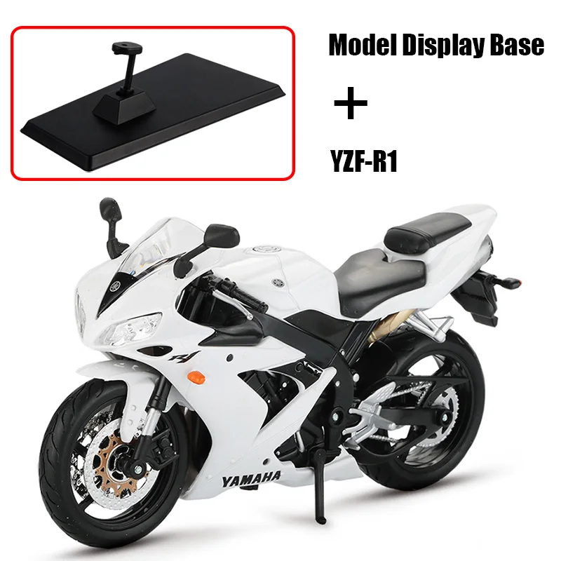 Maisto 1:12 сплав модель мотоцикла Игрушка Мотоцикл Ниндзя H2R CBR600RR YZF-R1 модели гоночных автомобилей Машинки Игрушки для детей - Цвет: YZF-R1 white