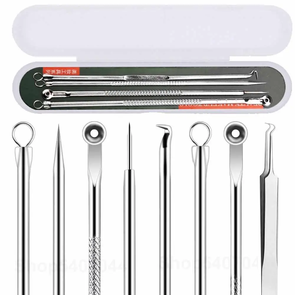 В упаковке 3/4/9 шт. удаление угрей иглы для удаления акне металлическая блесна