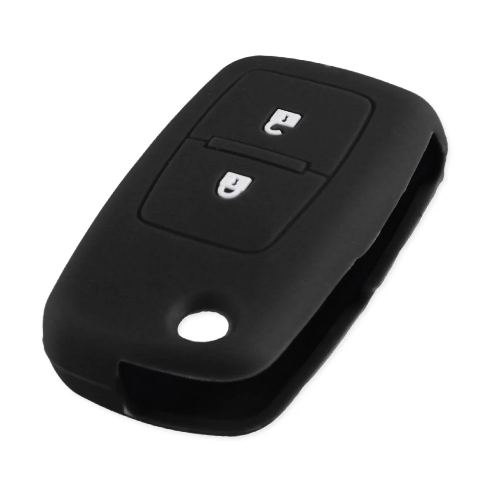 Черный KEYYOU 2 BT силиконовый дистанционный флип-чехол для ключей автомобиля для Vw MK4 Seat Altea Alhambra Ibiza Polo Golf 4 5 6 Transporter Amarok - Название цвета: Черный