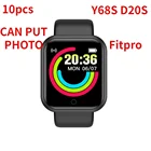 10 шт. Y68s умные часы 1,44 дюймов крови Давление, с экраном сердцебиения, умные часы, Водонепроницаемый Bluetooth наручные часы для IOS Android