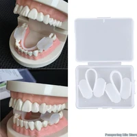 2 pcsset x teeth corrector transparent bruxism splint teeth grinding guard sleep mouthguard splint clenching protector tools